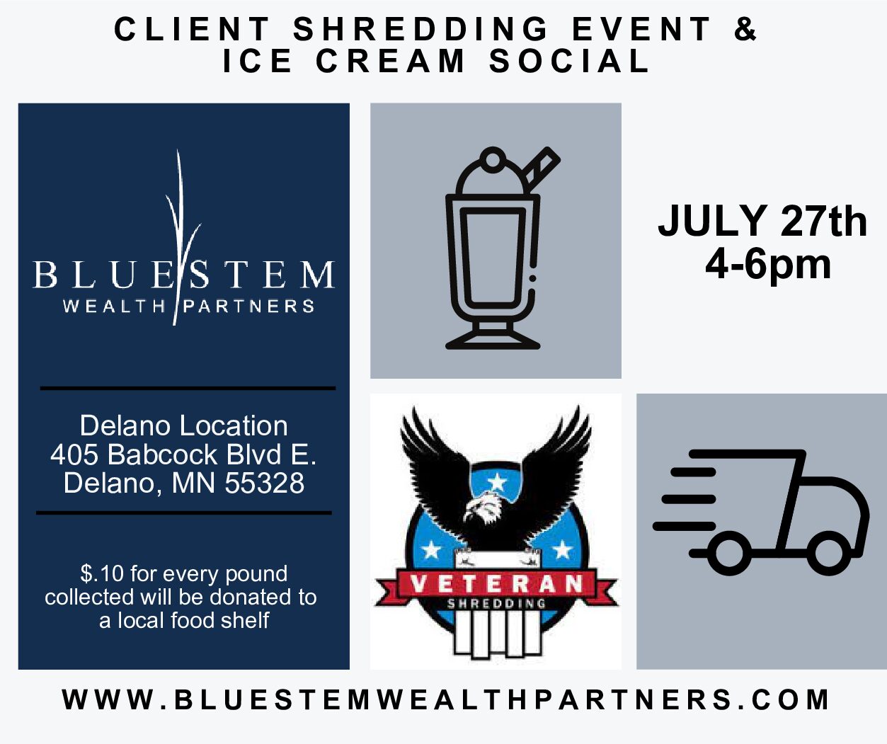 Delano Office Shredding Event – Thursday, July 27th